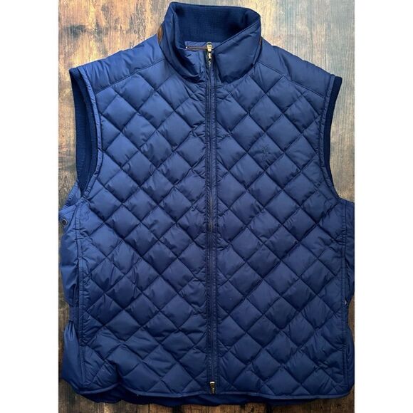 Ralph Lauren Polo Golf Diamond Goose Down Quilted Vest  in Navy Size XL / NWOT - Picture 9 of 9